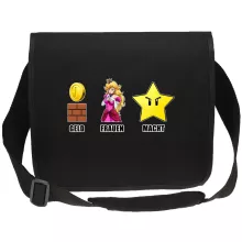 Canvas Messengertaschen Videospiel-Parodien