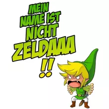 Link totebag – Parodie auf Zelda