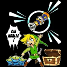Link Handyhülle “Link and die Aliens” – Parodie auf Zelda