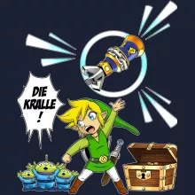 Link Kapuzenpullover “Link and die Aliens” – Parodie auf Zelda