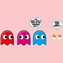 Baby Bodysuit (Baby Girls) – Pacman parody