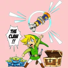 Link Baby Bodysuit (Baby Girls) “Link and the Aliens” – Zelda parody