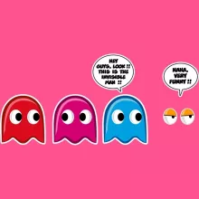 Girls Kids Tank Top – Pacman parody