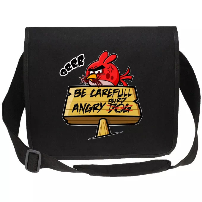 Canvas Messenger Bags Parody of Angry Birds Angry Birds