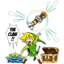 Link Kids T-Shirt “Link and the Aliens” – Zelda parody