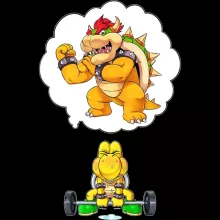 Débardeur Koopa Troopa « Turtle Fitness » – Parodie Super Mario