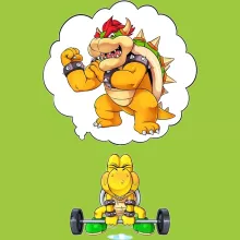 Koopa Troopa Mugg “Turtle Fitness” – Parodi Super Mario