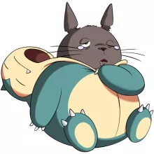 Snorlax totebag “The ultimate sleeper!” – Pokémon parody
