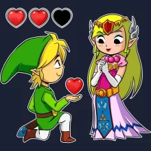 Camisola com capuz Link “Link e PrincesaZelda” – Zelda de parodia