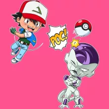 Débardeur Enfant Fille Sacha « Un Mewtwo sauvage apparait... Ou pas! » – Parodie Pokémon