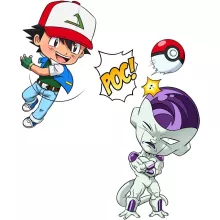 T-shirt Enfant Sacha « Un Mewtwo sauvage apparait... Ou pas! » – Parodie Pokémon