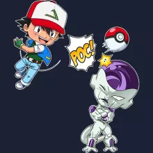 Sweat-Shirt à capuche Sacha « Un Mewtwo sauvage apparait... Ou pas! » – Parodie Pokémon