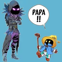 Body bébé Corbeau « Un papa mystérieux » – Parodie Final Fantasy VII