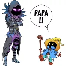 Casquette Enfant Corbeau « Un papa mystérieux » – Parodie Final Fantasy VII