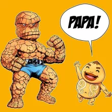 Casquette Enfant La Chose « Un papa solide comme un roc ! » – Parodie Zelda