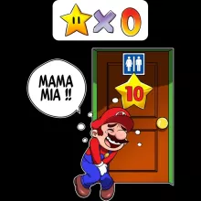 Débardeur « Une envie pressante... » – Parodie Super Mario
