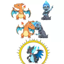 Mug Dracaufeu « Une fusion tout feu, tout flamme » – Parodie Pokémon
