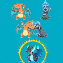 Mug Dracaufeu « Une fusion tout feu, tout flamme » – Parodie Pokémon