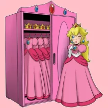 Peach Kappe – Parodie auf Super Mario
