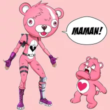 Body bébé (Filles) « Une maman sacrément caline ! » – Parodie Bisounours
