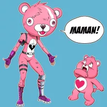 Body bébé « Une maman sacrément caline ! » – Parodie Bisounours