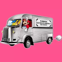 Débardeur Enfant Fille Pikachu « Une reconversion réussie... » – Parodie Pokémon