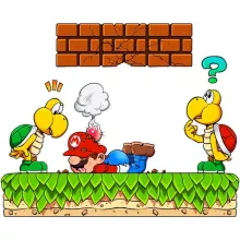 Body de bebé “Super Mario y Koopa Troopa” – Parodia de Super Mario