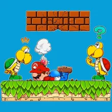 basket “Super Mario en Koopa Troopa” – Super Mario parodie