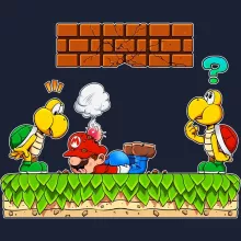 Sweat-Shirt à capuche « Une tête dure... ou pas ! » – Parodie Super Mario