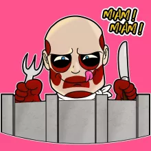 Colossal Titan Girls Kids Tank Top – Attack on Titan parody