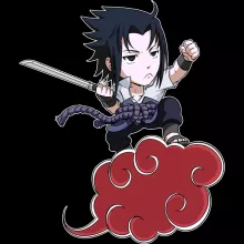 Sasuke Smartphone hoesje “Sasuke en Son Goku” – Naruto parodie