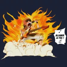 Sweat-Shirt à capuche Natsu « Allumer le Feu !! » – Parodie Fairy Tail