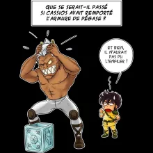 Coque Téléphone Portable Cassios « L'armure de Pégase a choisi son nouveau maître... » – Parodie Saint Seiya