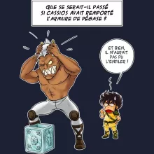 Sweat-Shirt à capuche Cassios « L'armure de Pégase a choisi son nouveau maître... » – Parodie Saint Seiya