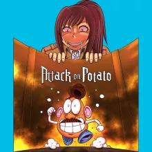 Sasha Braus Petten “Sasha Braus van Attack on Titan en Meneer aardappelhoofd van Toy Story” – Toy Story parodie