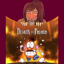 Casquette Sasha Braus « Attack on Potato !! » – Parodie Toy Story