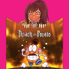 Sasha Braus Vrouwen Tank Top “Sasha Braus van Attack on Titan en Meneer aardappelhoofd van Toy Story” – Toy Story parodie