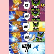 Son Goku Baby Bodysuit (Baby Girls) “Son Goku and Cell” – Dragon Ball Z parody