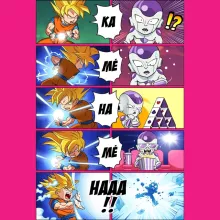Son Goku Linne för kvinnor “Son Goku och Lord Freezer” – Parodi Dragon Ball Z