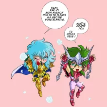 Body bébé (Filles) Shun « Attends que je t'attrape !! » – Parodie Saint Seiya