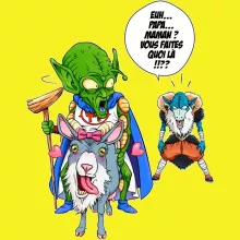 T-shirt Moro « Aux origines du mal... » – Parodie Dragon Ball Super