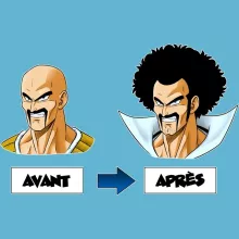Body bébé Nappa « Avant - Après » – Parodie Dragon Ball Z