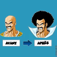 Mug Nappa « Avant - Après » – Parodie Dragon Ball Z