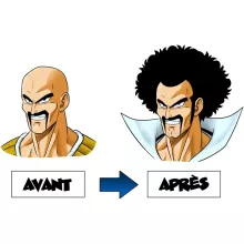 T-shirt Enfant Nappa « Avant - Après » – Parodie Dragon Ball Z
