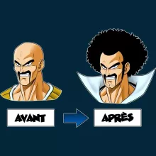 Bonnet Nappa « Avant - Après » – Parodie Dragon Ball Z