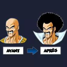 Sweat-Shirt à capuche Nappa « Avant - Après » – Parodie Dragon Ball Z
