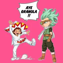 Débardeur Enfant Fille Granola « Aye Granola !! » – Parodie Dragon Ball Super