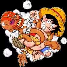 Luffy Phone Case “Luffy and Dhalsim” – One Piece parody