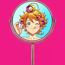Emma Damen T-shirt “Emma van Grace Field House” – The Promised Neverland parodie