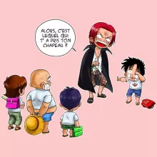 Body bébé (Filles) Luffy « C'est lui ! » – Parodie One Piece
